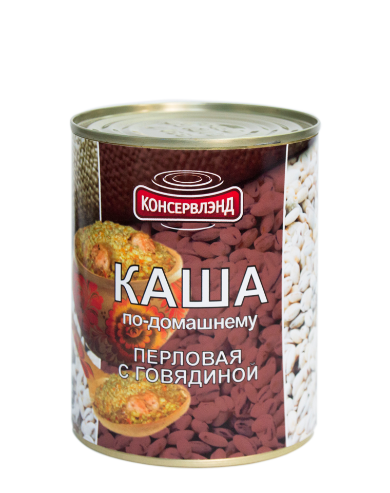 Каша перловая с говядиной КОНСЕРВЛЭНД 340 г