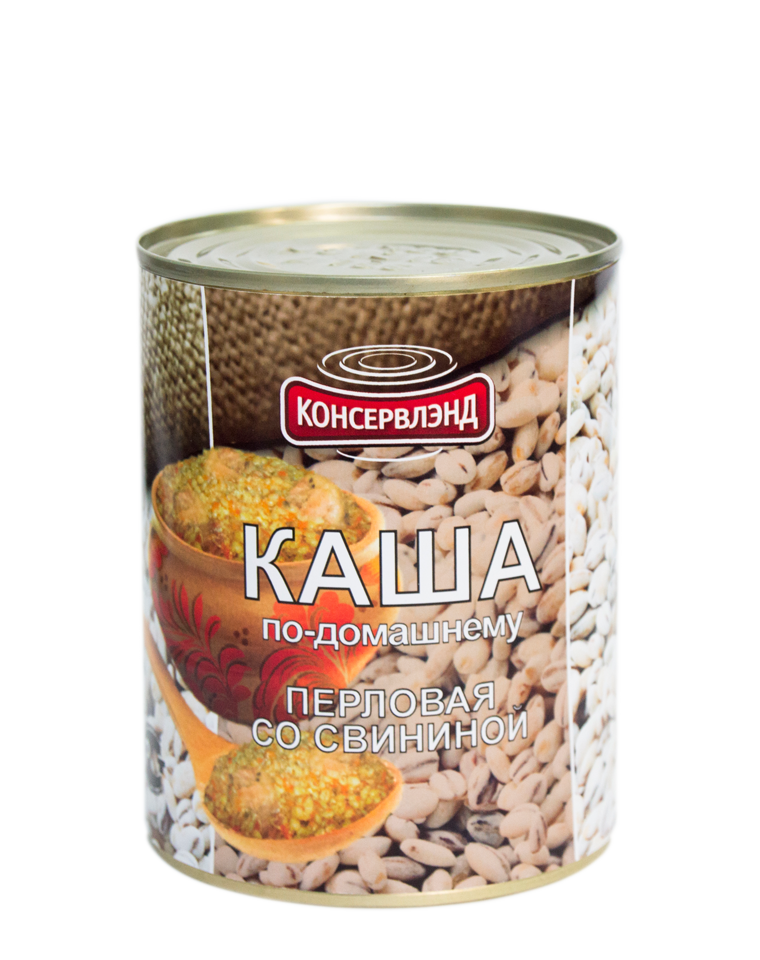 Каша перловая со свининой КОНСЕРВЛЭНД 340 г. 1*6  шт., шт.