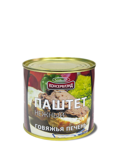 Паштет нежный с говяжей печенью КОНСЕРВЛЭНД 240 г