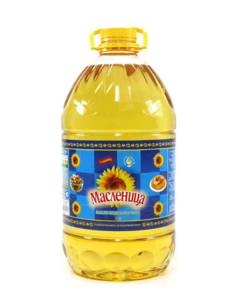 МАСЛЕНИЦА масло подсолнечное рафинированное 5 л.1*3 шт.