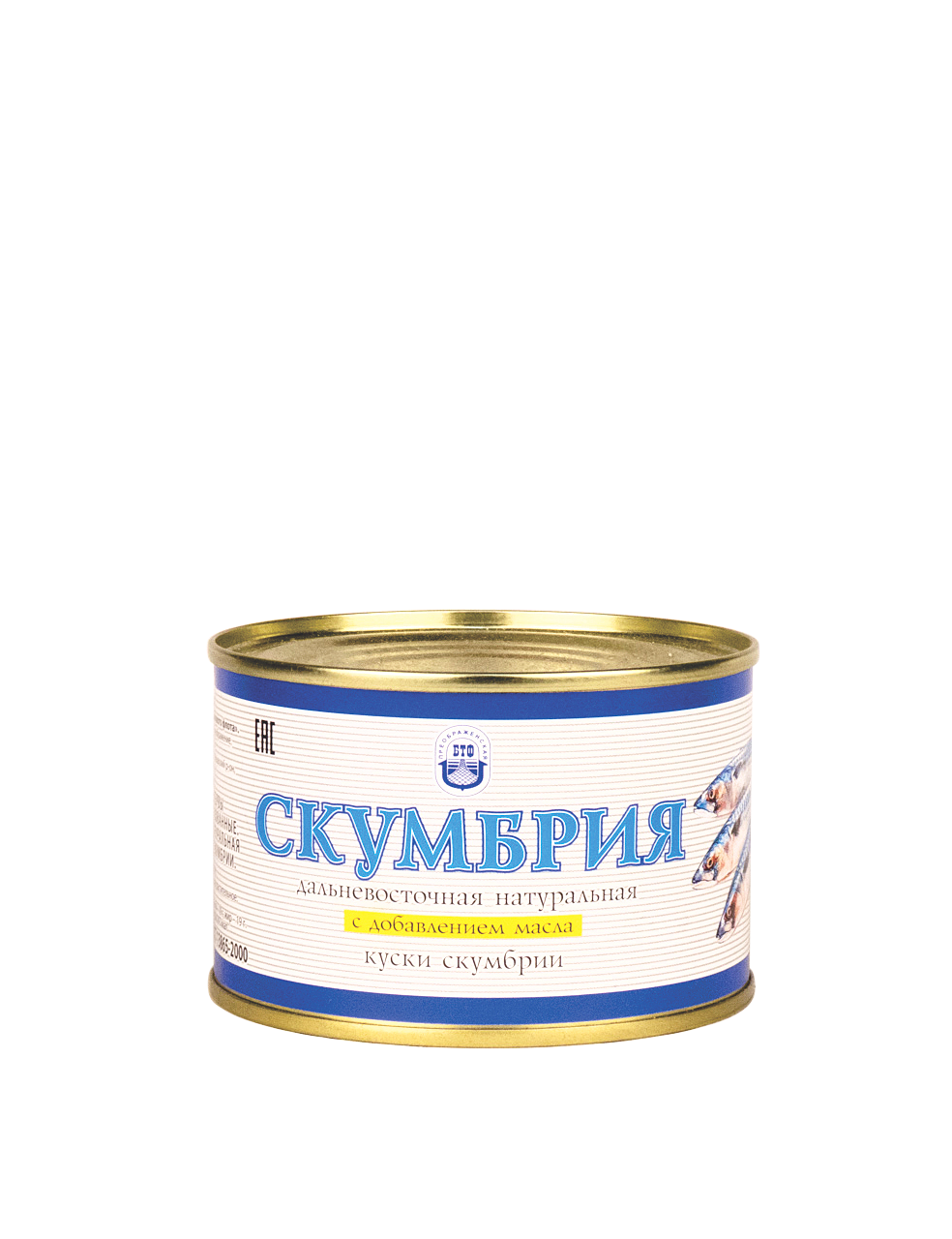 Скумбрия НДМ 250 г. ПРЕОБРАЖЕНИЕ №6 1*24/48 шт.