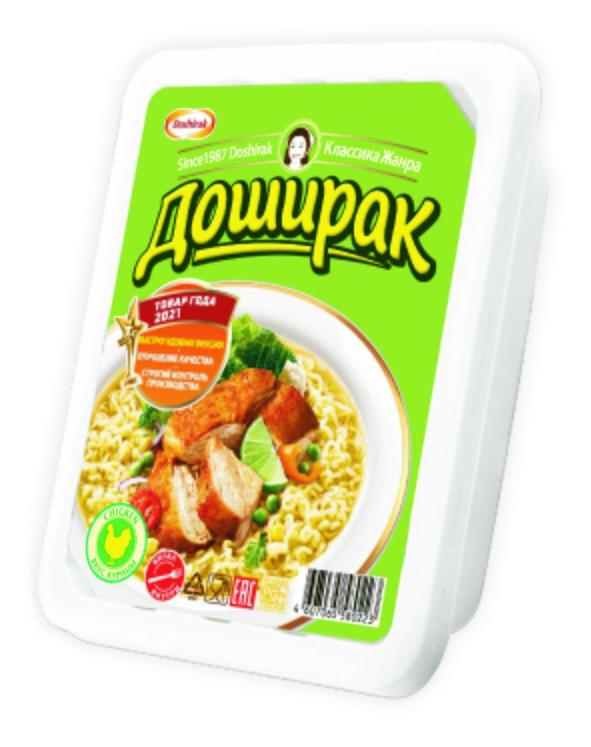 Лапша б/п ДОШИРАК курица 90 г.
