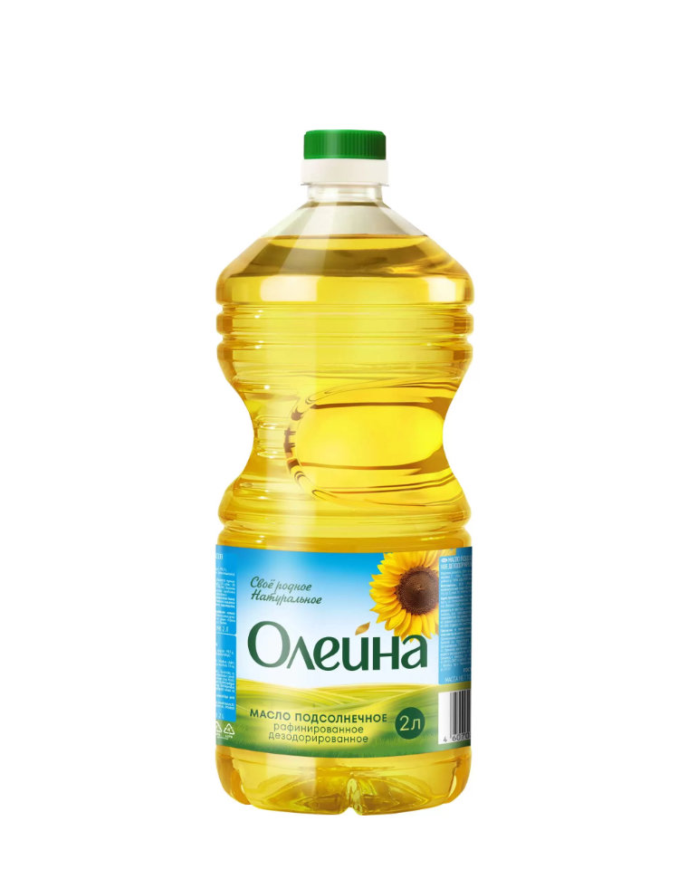 ОЛЕЙНА масло подсолнечное рафинированное 2 л. 1*6 шт.