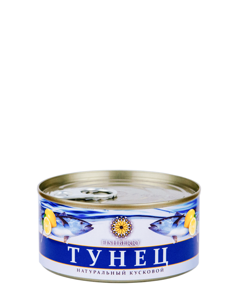 Тунец натуральный кусковой FISHBERRY 185 г