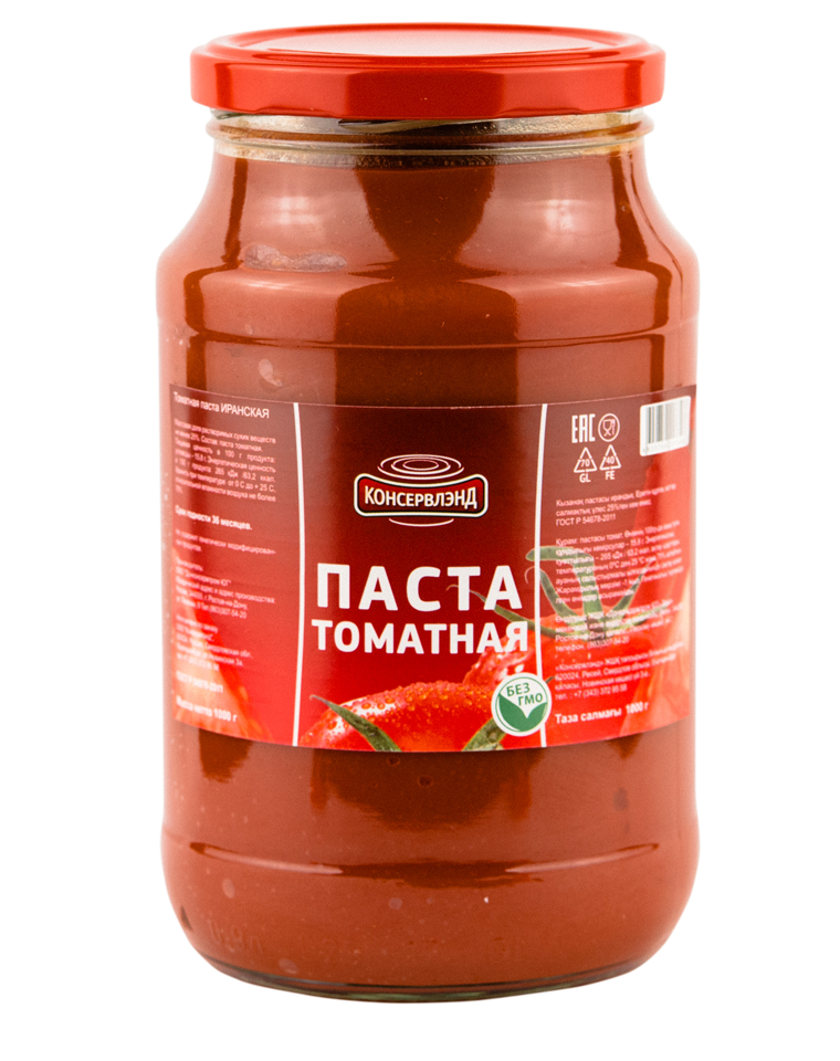 Томатная паста КОНСЕРВЛЭНД 28% ГОСТ 1000 г