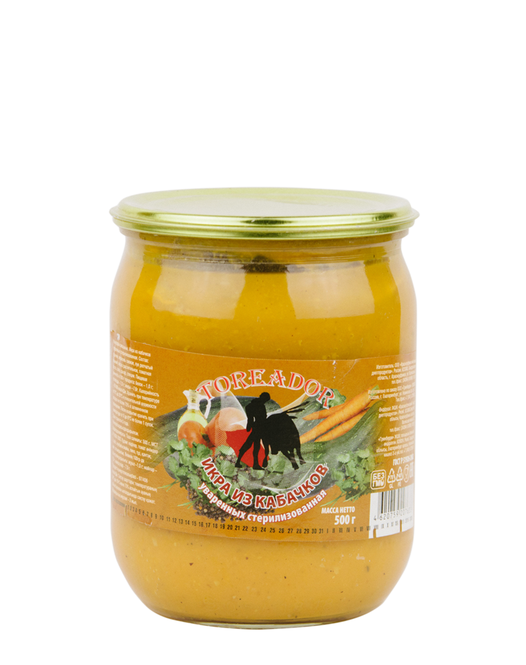 Икра кабачковая TOREADOR 500 г. ст/б 1*10 шт., шт.