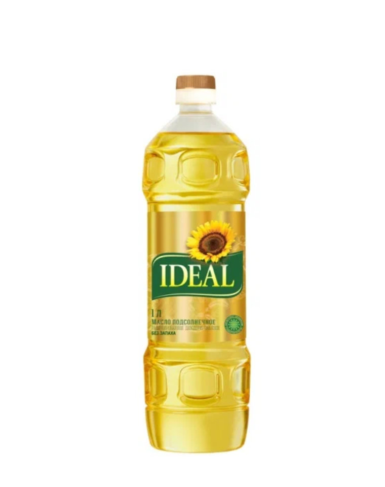 ИДЕАЛ масло подсолнечное рафинированное 1 л. 1*15 шт., шт.