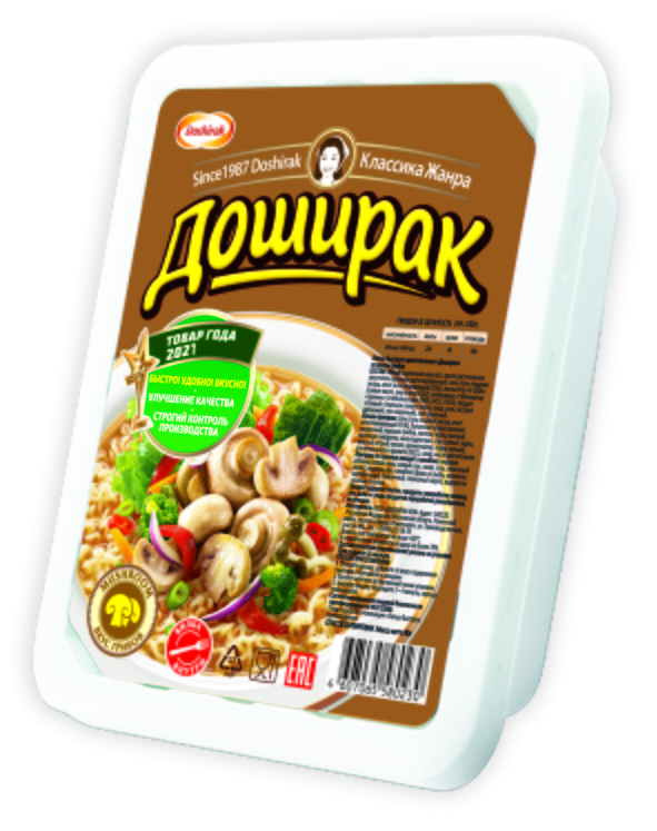 Лапша б/п ДОШИРАК грибы 90 г. 1*24 шт., шт.