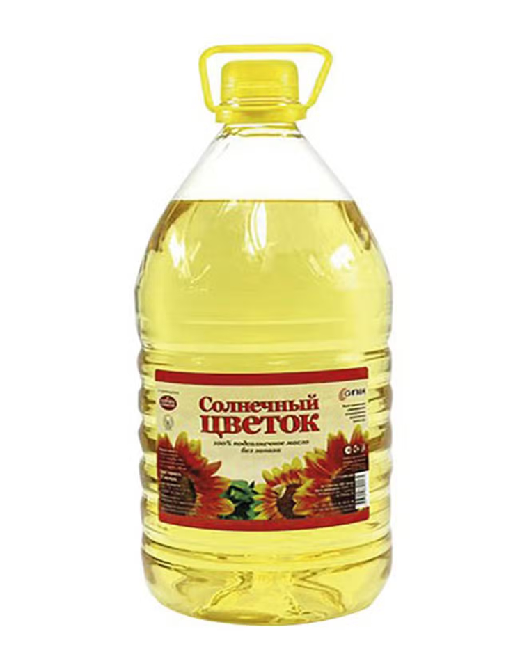 Солнечный цветок масло подсолнечное раф. 4,7 л. 1*4 шт.